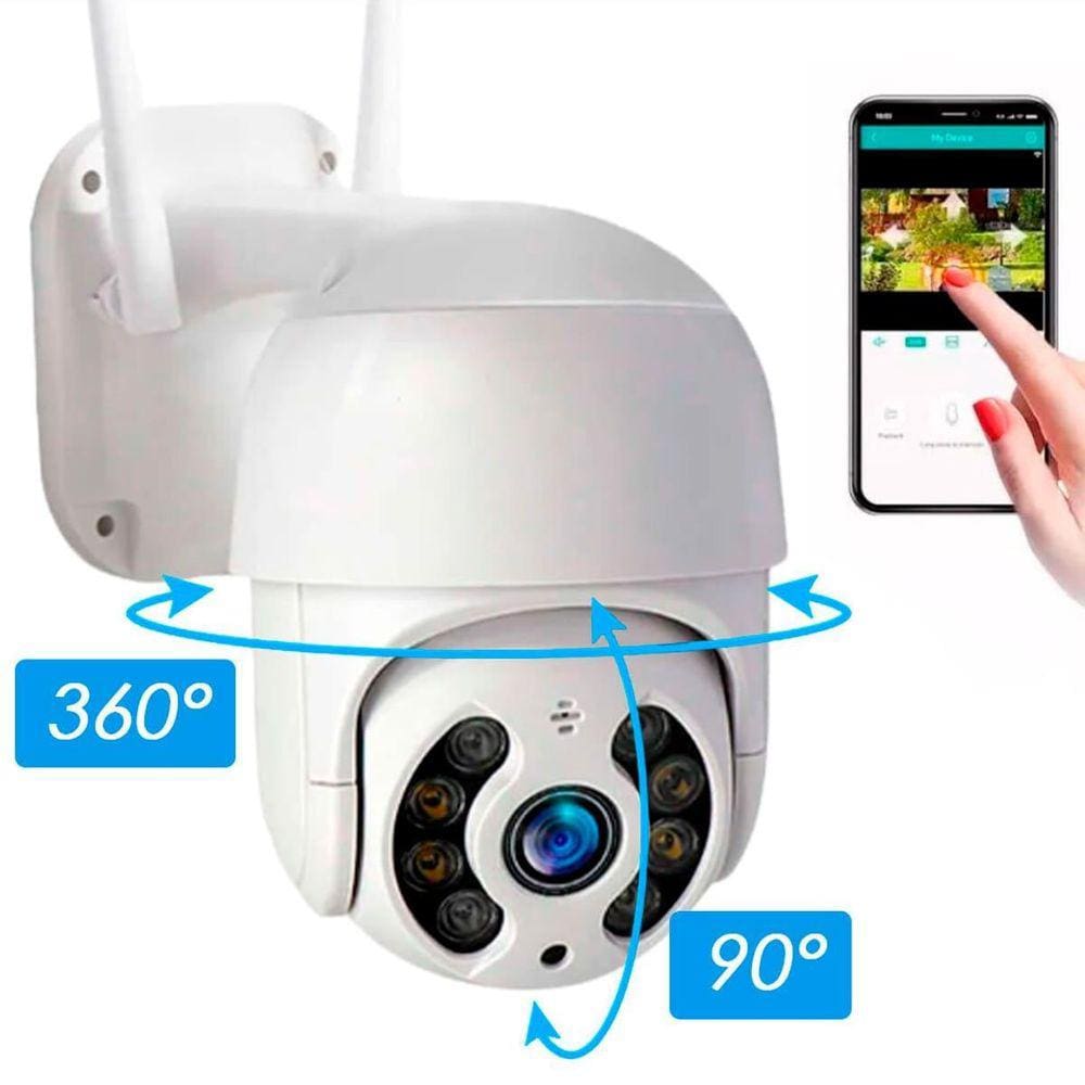 Câmera IP Externa Wi-Fi 1080p - À Prova d`Água - Yoousee