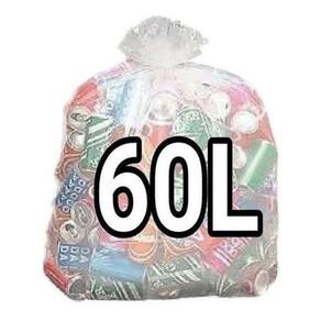 Kit 10 Pacotes Sacos Lixo 60 Litros Transparente C/100