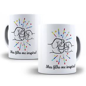 Kit Presente Pai de Autista com Caneca e Chaveiro