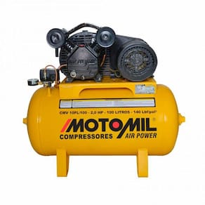 Compressor de Ar Monofásico 2HP 60HZ até 10 Pés 100L