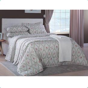 Jogo De Cama Casal 220x250cm Camafeu 140 Fios Realce Premium