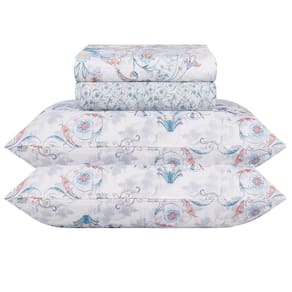 Jogo De Cama Queen Duplo 250x240cm Aurea 140f Realce Sultan