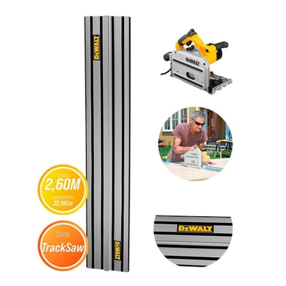 Trilho 2,60M Para Serra Circular Tracksaw Dws5023 Dewalt