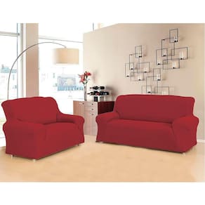 Kit Capa Para Sofá 2 E 3 Lugares Vermelho New City Sultan