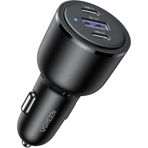 Carregador de Carro Rápido Ugreen 69W USB-C/USB-A - Preto