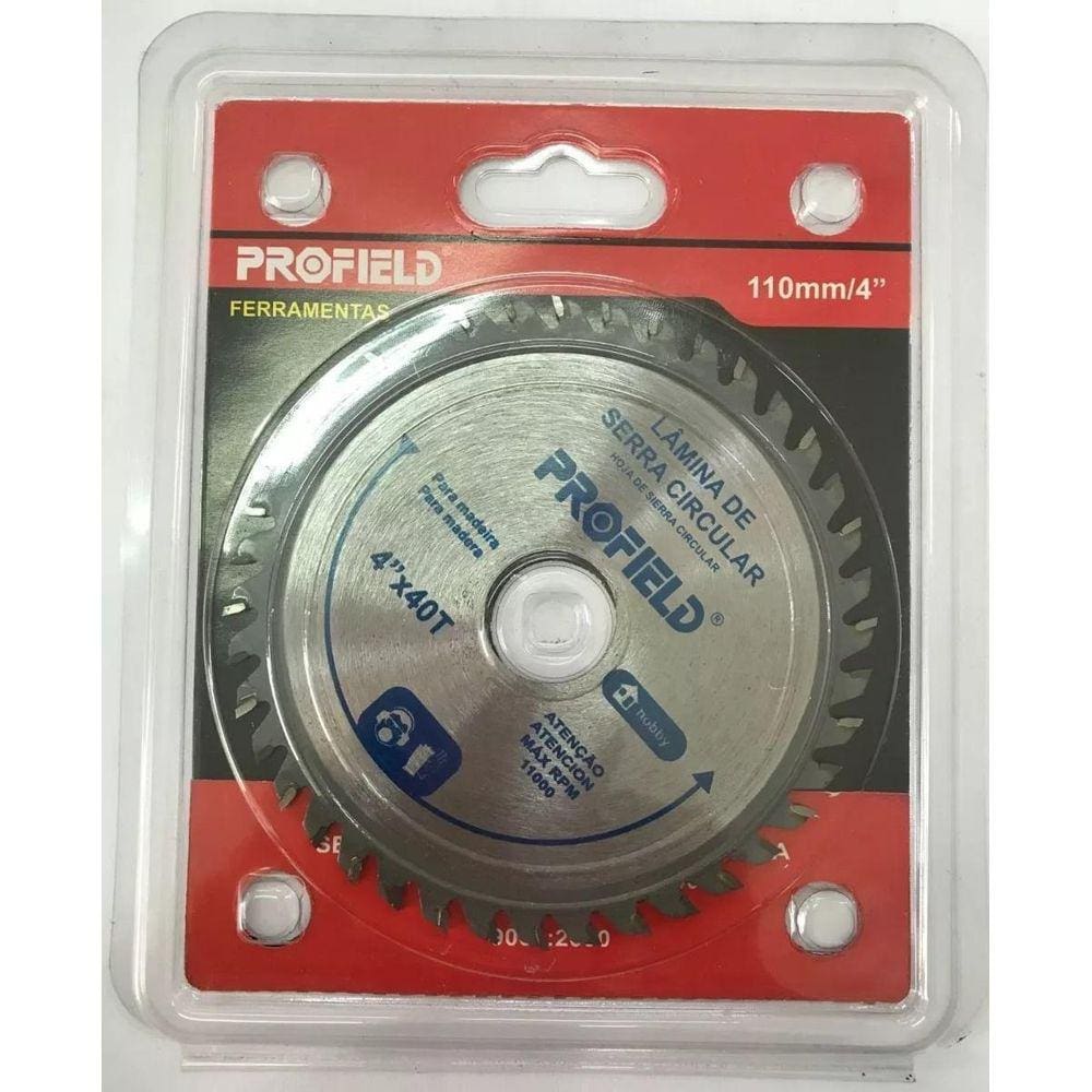Disco de Corte para Madeira 4 Profield 110mm 7/8 40 Dentes
