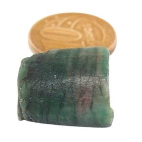 Canudo De Esmeralda Rolado Berilo Verde Natural 20mm 7,25g