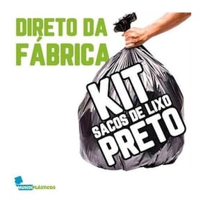 Kit Saco Lixo 100Lts 100Un Reforçadíssimo + 200Un Reforçado