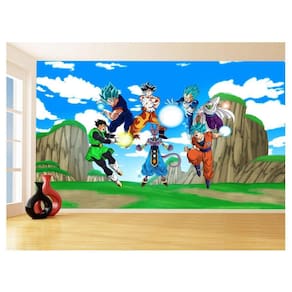Papel De Parede Dragon Ball Goku Vegeta Anime 3,5M Dbz480