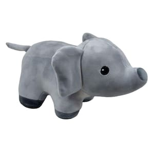 Elefante de Pelúcia Cinza 24cm - Ideal para Decorar o Quarto