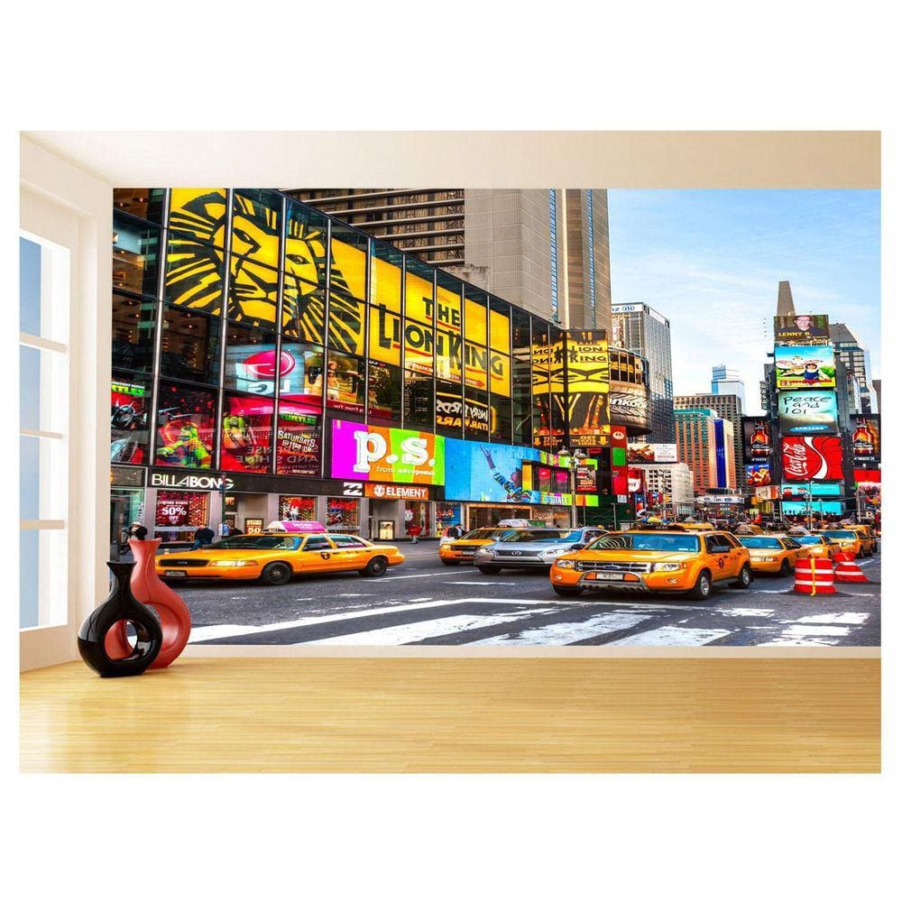Papel De Parede 3D Cidade New York Broadway Ny 3,5M Ncd276