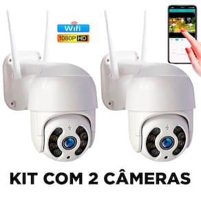 Kit 2 Câmeras Full HD à Prova d`Água - Zoom Infravermelho