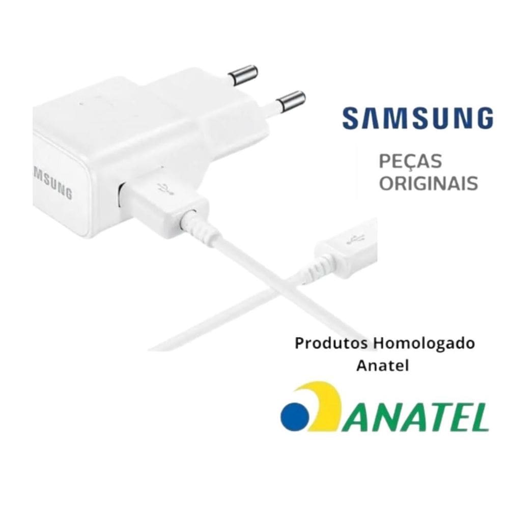 Carregador Fast Charge Samsung Galaxy - Branco
