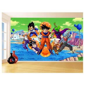 Papel De Parede Dragon Ball Goku Vegeta Anime 3,5M Dbz367