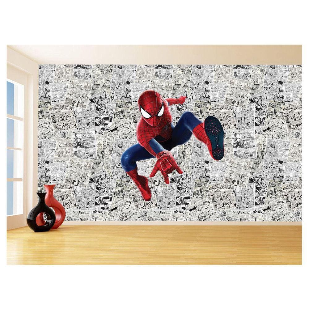 Papel De Parede 3D Heróis Página Quadrinhos Hq 3,5M Nhma148