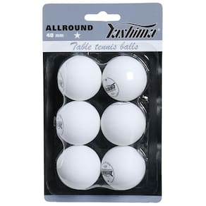 Bola de Tênis de Mesa Yashima 1 Estrela Plástico com 06 Bolas Branca