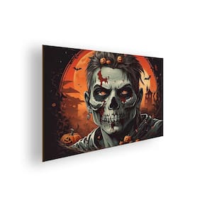 Quadro/Placa Decorativa MDF 20x28 Halloween Zombie