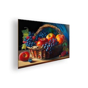 Quadro/Placa Decorativa MDF 20x28 Cesto de Frutas