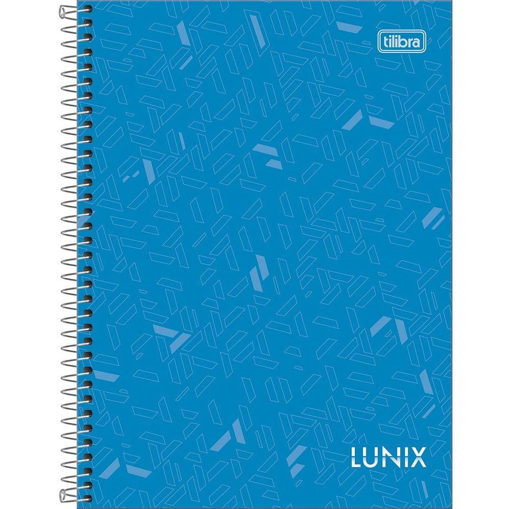 Caderno Espiral Pequeno 1/4 Lunix 160 Folhas Capa Dura Tilibra