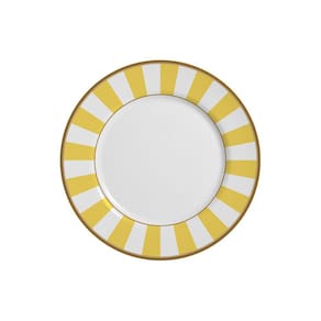 Prato Sobremesa Stripe Amarelo Alleanza 6 un