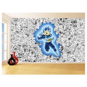 Papel De Parede Dragon Ball Vegeta Blue Anime 3,5M Dbz587