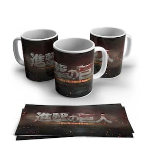 Caneca de Porcelana Attack on Titan modelo 17