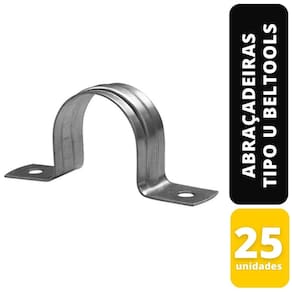 Kit C/25 Abraçadeiras Tipo U 1 Polegada Beltools