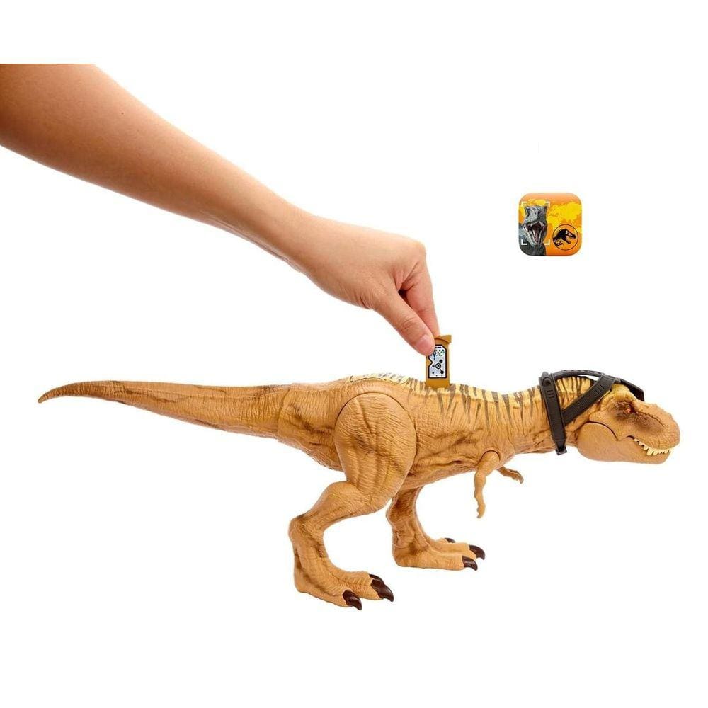 Boneco Dinossauro Com Som T-Rex 30cm Jurassic World Dino Escape Mattel