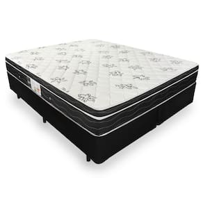 Cama Box Queen + Colchão De Molas - Ortobom - Physical Nanolastic 158x198x58cm