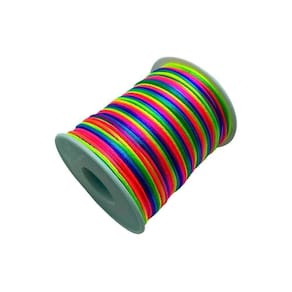 Cordão Rabo de Rato 1mm Multicolorido - 100m