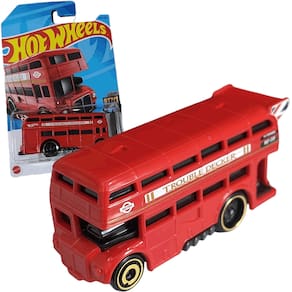 Carrinho Hot Wheels Ônibus Vermelho Trouble Decker