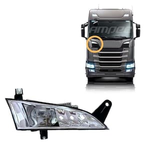 Farol Auxiliar Grade Led Compatível Scania S6 Ntg Direito