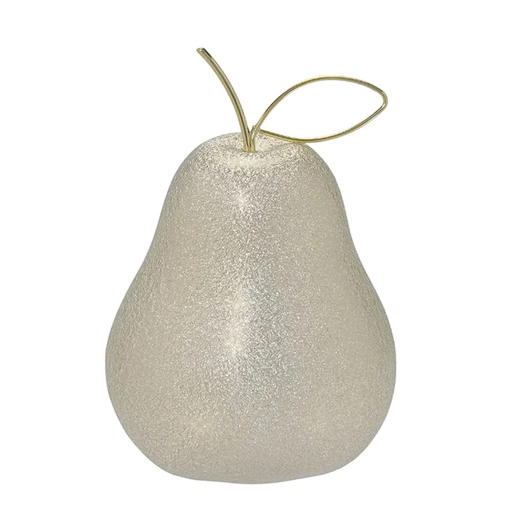 Pera Decorativa Dourada 15Cm