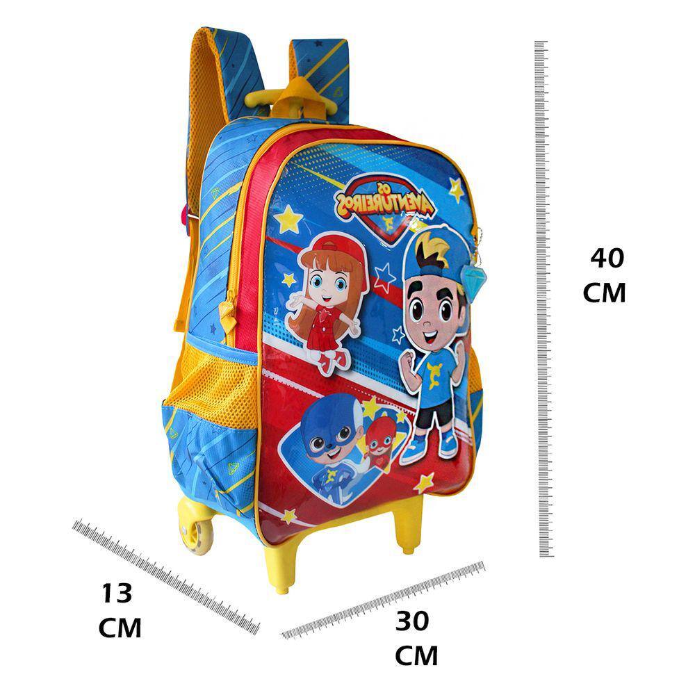 Mochila Infantil Escolar Luccas Neto Rodinha Aventureiros