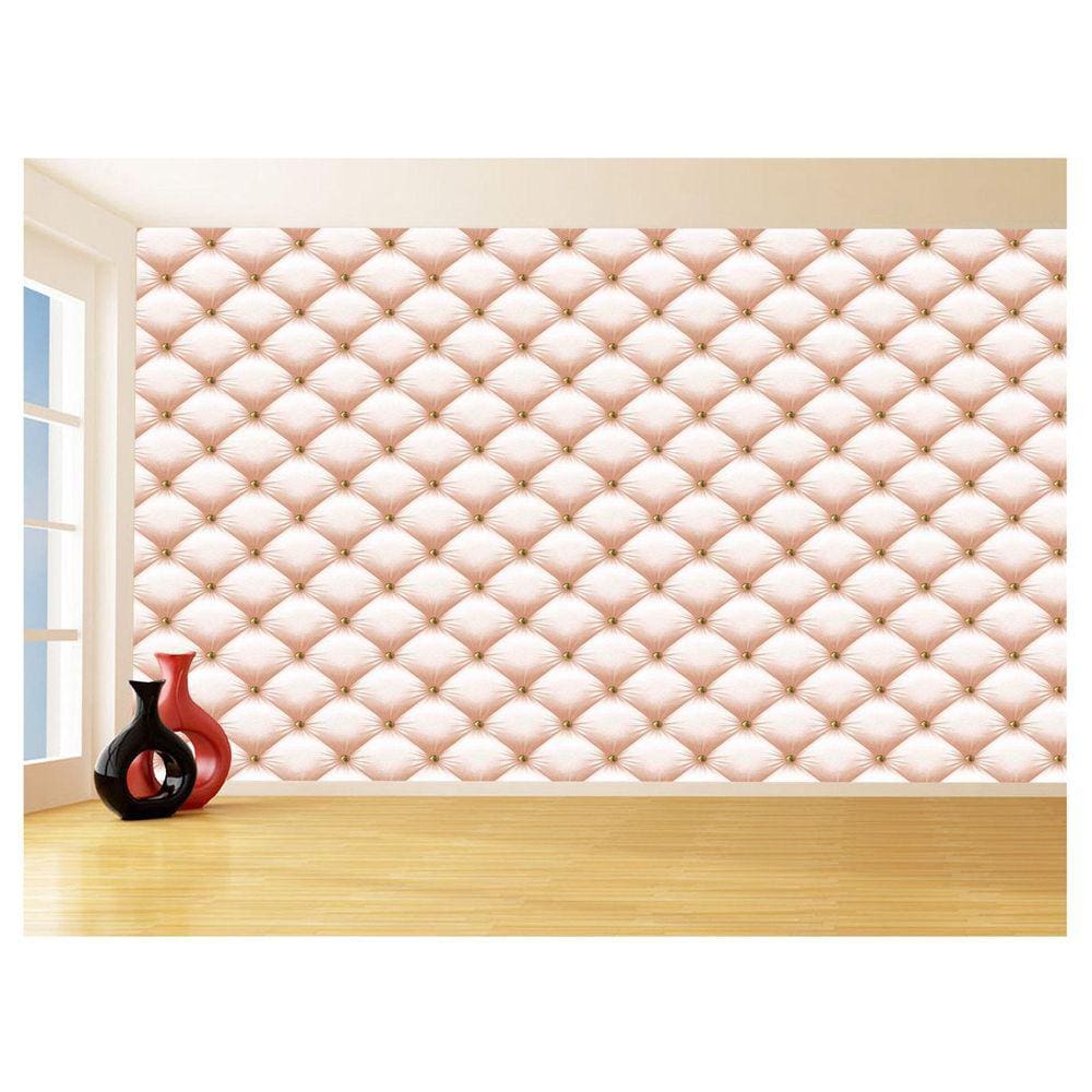 Papel De Parede 3D Estilo Tecido Capitonê Cores 3,5M Tcp95