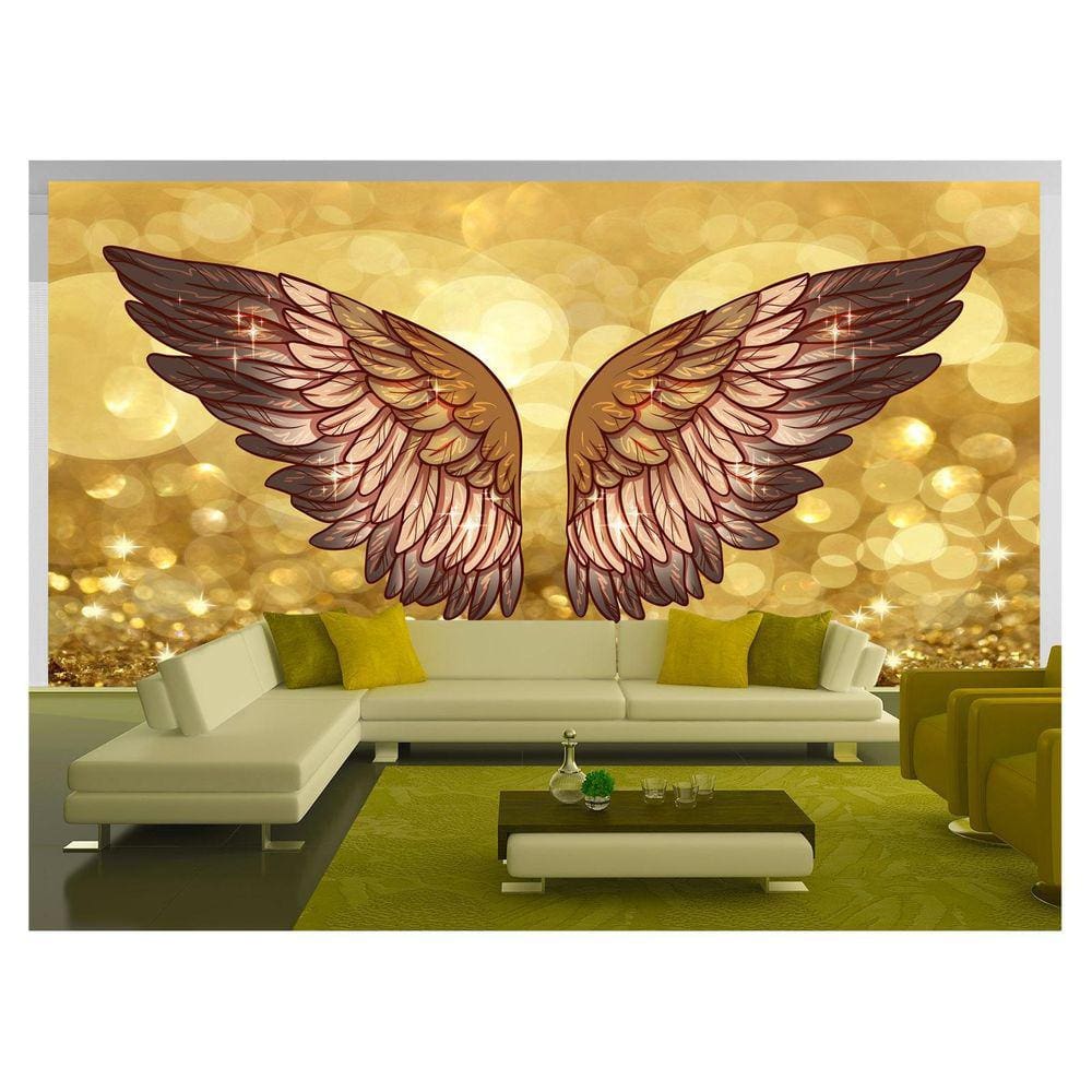 Papel De Parede 3D Arte Asas Selfie Insta Cores 3,5M Tra210