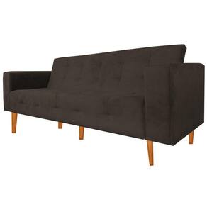 Sofa Namoradeira Monica 3 Lugares Marrom
