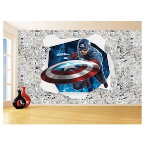 Papel De Parede 3D Heróis Página Quadrinhos Hq 3,5M Nhma203