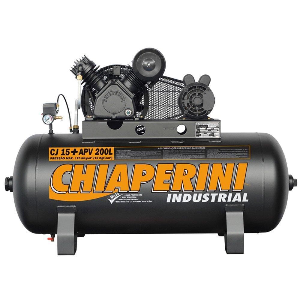 Compressor de Ar Industrial 15+PCM/APV 200 Litros Monofásico