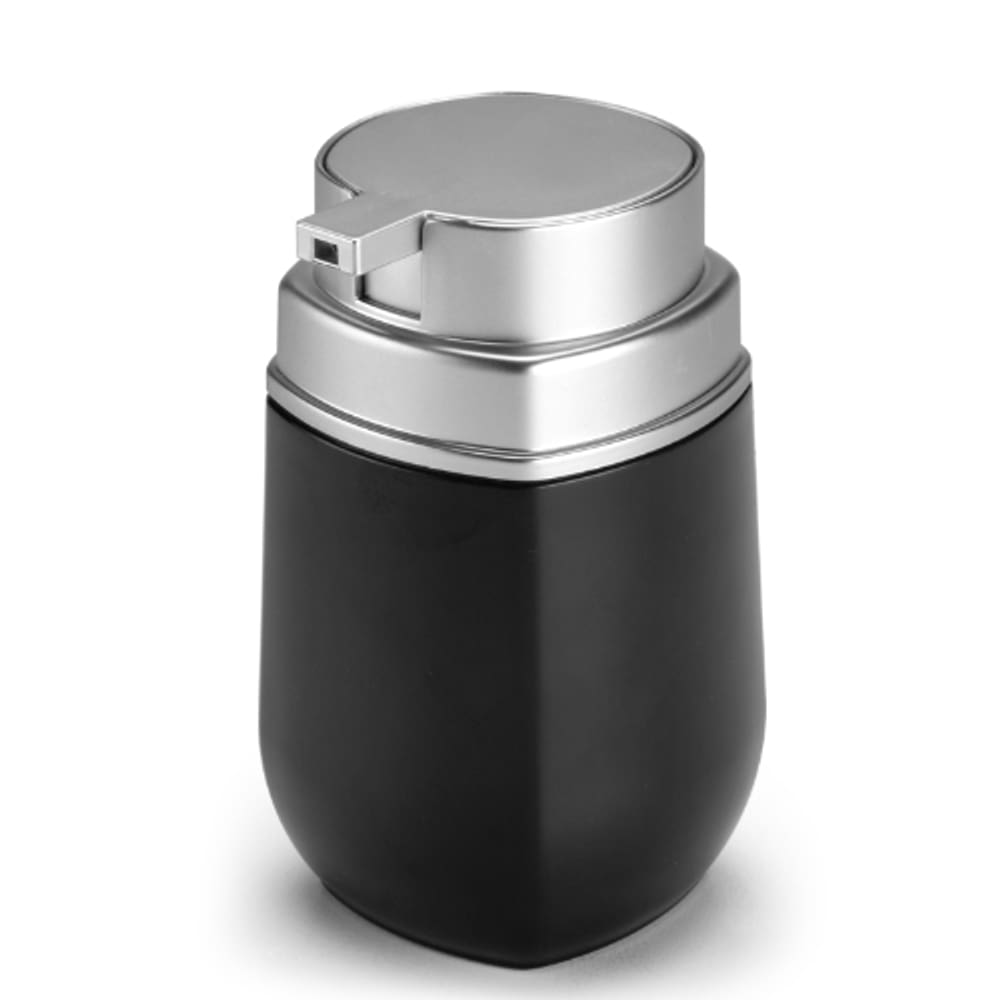 Porta Sabonete Líquido Conceito 420ml Preto e Prata Arthi