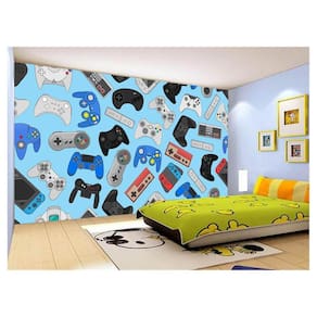 Papel De Parede 3D Infantil Controle Game Jogo 3,5M Azs223