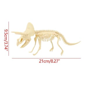 Brinquedo de dinossauro montado diy infantil Arqueologia Esqueleto fóssil de dinossauro
