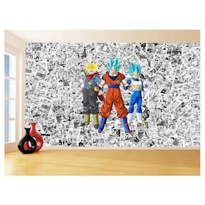 Papel De Parede Dragon Ball Goku Vegeta Anime 3,5M Dbz169
