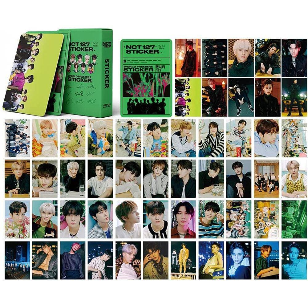 Cartões NCT127 55Pcs LOMO Card Sticker Cartão 3º Álbum NCT Poster NCT127 Adesivo LOMO Card Mini poster