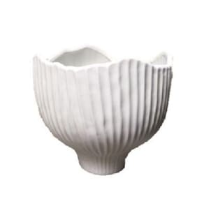 Vaso para Flores - Forma Orgânica Off white acabamento Fosco