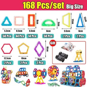 Grande Tamanho Magnético Designer Magnet Building Blocks Acessórios Construtivos Construtivos Construtivos Para Crianças| Magnético