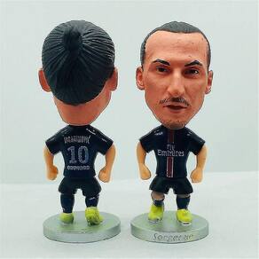 Adesivos de cola de hardware soccerwe 6,5 cm de altura boneca estrela do futebol 10 figuras ibrahimovic clássicas