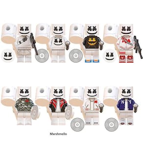 Marshmallow Minifigura Building Blocks Kids Toy Gift 8pcs (On