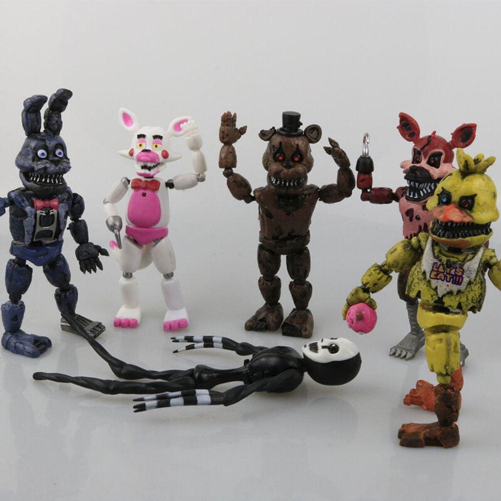 FNAF Five Nights At Freddy's Toy Action mini Figure Freddy Foxy Bonnie  Chica B