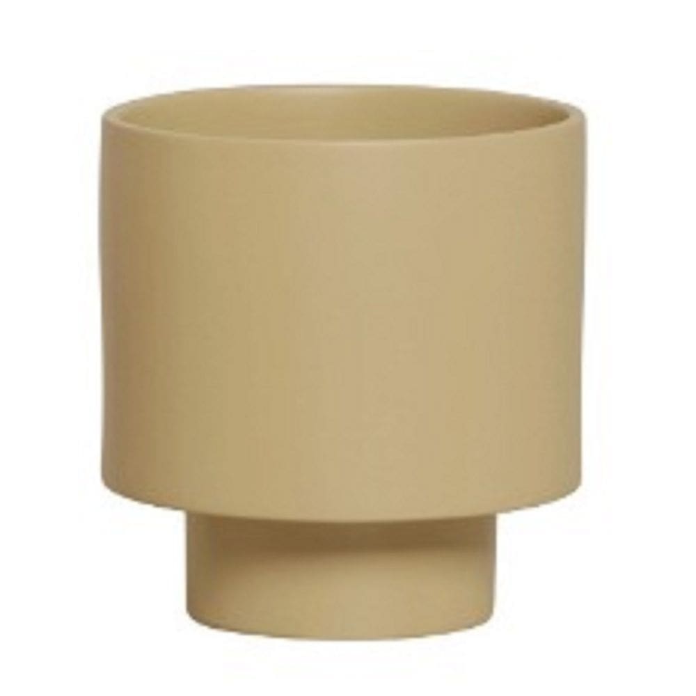 Vaso para flores e plantas - Acabamento Bege Fosco
